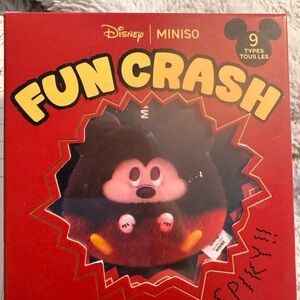 Disney Fun Crash Plush Toy - Black and Red
